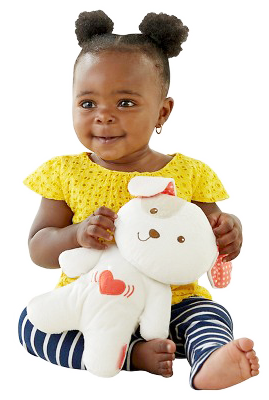 Children's Learning Center of Richmond Heights baby girl plays with toy